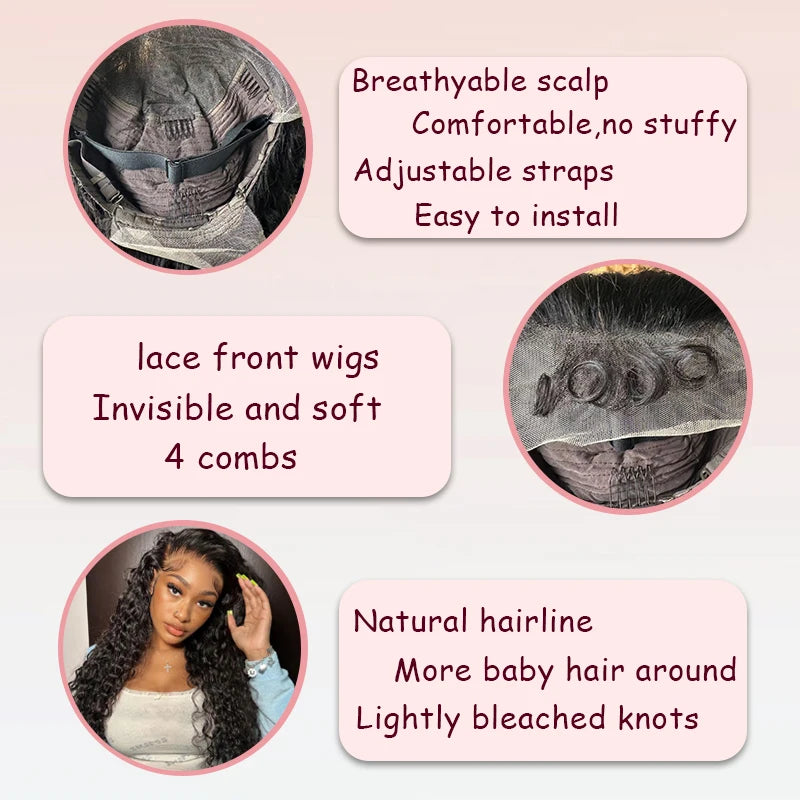 Water Wave 13x6 Lace Front Wigs