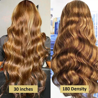 Highlight Honey Blonde Body Wave Wig