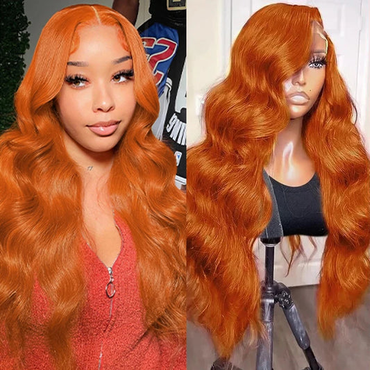Ginger Orange 13x6 Lace Front Wigs