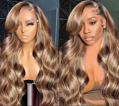 Highlight Honey Blonde Body Wave Wig