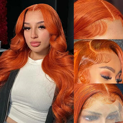 Ginger Orange 13x6 Lace Front Wigs